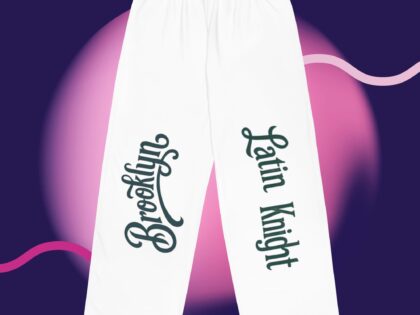 All-over print unisex wide-leg pants