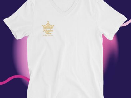 Unisex Short Sleeve V-Neck T-Shirt