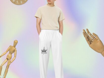 All-over print unisex wide-leg pants