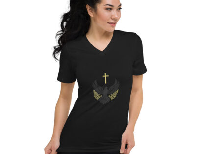 Unisex Short Sleeve V-Neck T-Shirt
