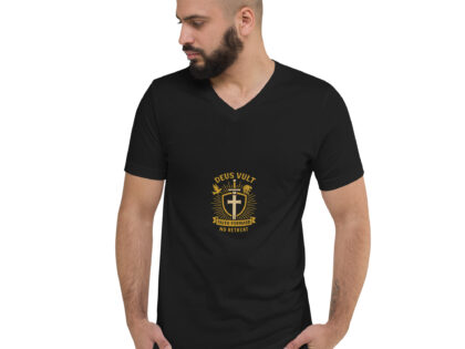 Deus Vult – No Retreat V-Neck Tee