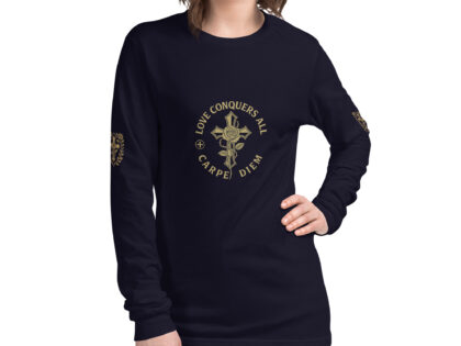 Love Conquers All – Long Sleeve Shielded Roses Tee (KingdomFlow Edition)