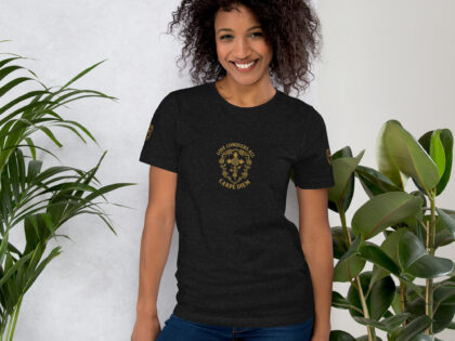 Love Conquers All – Unisex Shielded Roses Tee (KingdomFlow Edition)